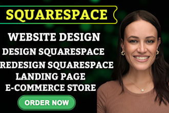 design, redesign or build squarespace website design, ecommerce or landing pages