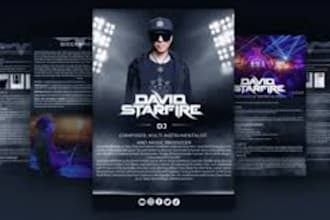 design epk media kit one sheet press kit speaker flyer mediakit presskit