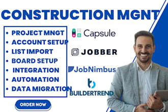 setup buildertrend accelo leap procore crm jobnimbus housecall pro automation