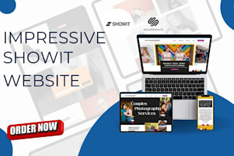 design or redesign showit website, showit template or squarespace website design