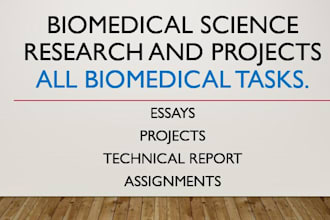handle all biomedical science projects