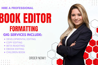 do book editing, proofreading, copy editing for fiction and non fiction novel