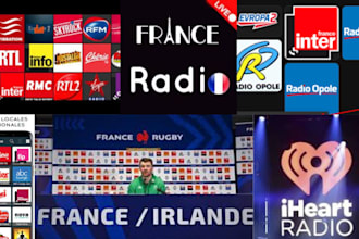 professional play your songs ads live on popular france radio