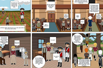 write illustrated comic book, comic strip book, graphic novel, comic storyboard
