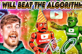 design professional and clickbait youtube thumbnails