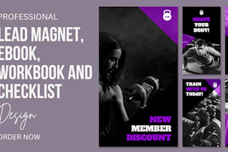 design editable canva ebook, redesign pdf lead magnet, worbook worksheet guide