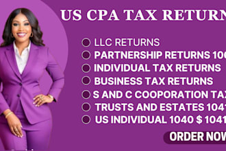 do cpa llc tax,1120,5472,us tax filling,business tax, us tax returns