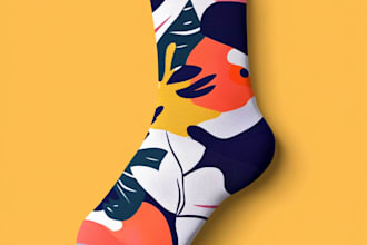 do sublimation all type of unique socks design and pattern