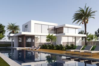 renovate residential villa, penthouse 3d interior, sweet home design, cozy room
