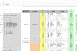 accurate data entry, excel, PDF conversion and enrichment