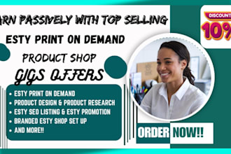 setup etsy print on demand store design merchandise with printify printful etsy