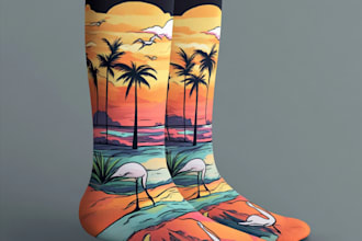 make a creative socks unique sock design for you