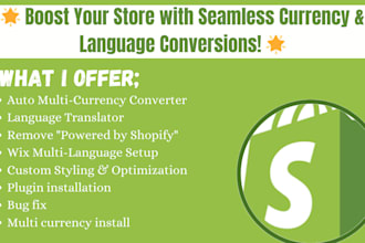 do auto multi currency converter language converter remove powered by shopify