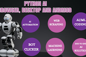do python rading bot, python ai bot, ai agent, rag, llm chatbot, ocr, nlp, dip