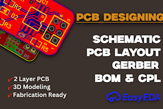 design professional pcb and circuit schematic