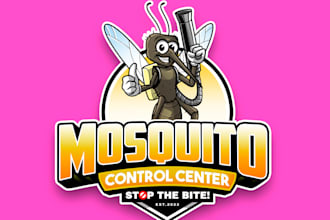 design mosquito control service logo