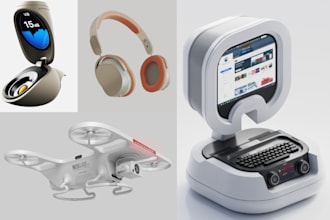 do realistic 3d product modeling product rendering electronics 3d product design