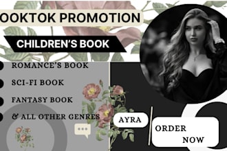 promote your children book on my influencer booktok page