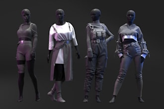 create amazing 3d outfits clothing for your roblox game, roblox clothing model