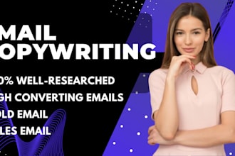 write high converting email copy, newsletters, and sales emails