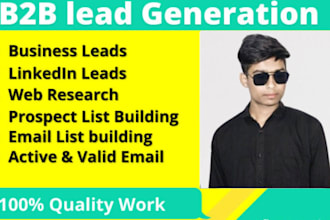 b2b lead generation, linkedin lead generation, and build a prospect email list
