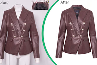 create perfectly symmetrical ghost mannequin effects and neck joint