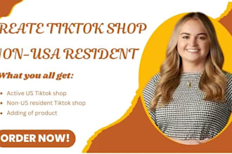 create USA tiktok shop for non USA redident