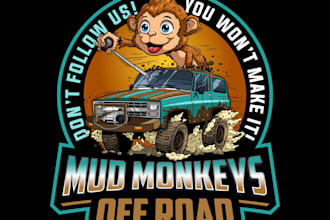 design unique off road club logo