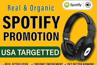 grow spotify monthly listeners, organic podcast and music promotion, spotify ads