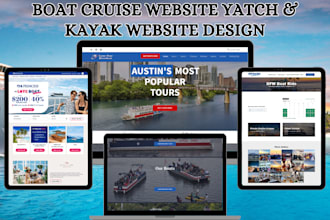 build boat cruise website kayak website yacht rental website boat website