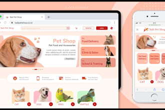 design pet care and animal services websites, pet groomers, veterinarians, vet