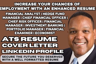 write a professional finance resume, budget analyst, risk officer, and economist