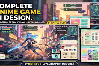 design 2d game ui design for you