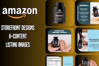 design a high converting, visually appealing amazon storefront design