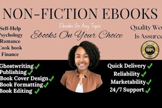 ghost write 30,000 words ebook as ghost book writer, and ghost ebook writer