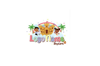 do amazing children child care home care day care kids logo
