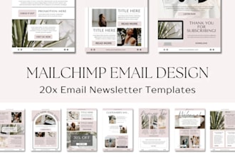 design responsive mailchimp email template newsletter design email marketing