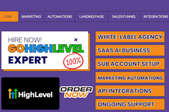 setup gohighlevel sub account ghl snapshot white label saas ai agency dashboard