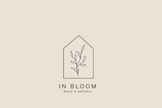 design your modern floral logo within vector file