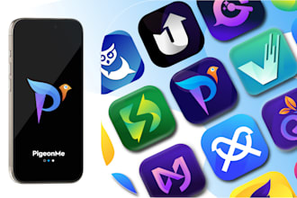 design a stunning modern tech and app logo for your startup