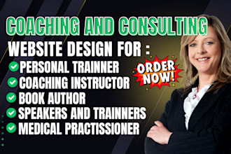 build life coaching, author, consulting,therapy, counseling website for trainer