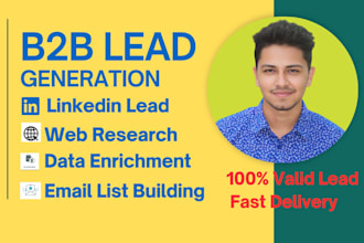 provide b2b lead generation,email list building service