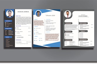 design a modern, professional, and eye catching resume or CV