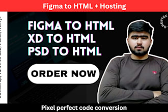 convert figma to html, xd to html, psd to html