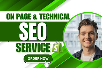 do onpage technical SEO service for shopify wordpress wix squarespace website
