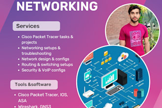 do cisco packet tracer, gns3, computer networking tasks