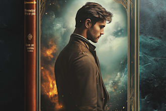 create artistic fantasy book cover design