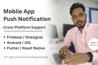 integrate push notifications for your mobile app, android, ios