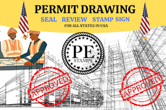 draw and modify 2d floor plan, provide architectural stamp and engineering stamp