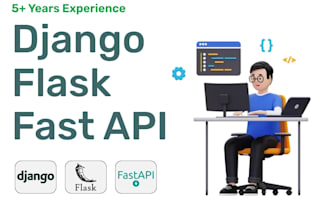 do web application development with python, flask, django